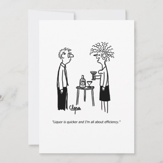 Liquor is een snellere nieuwjaarsdag kaart (Voorkant)