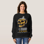 Liquor is the Answer Skull Graphic Trui (Voorkant volledig)