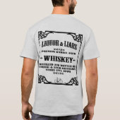 Liquor & Liars Two Sided Tshirt (Achterkant)