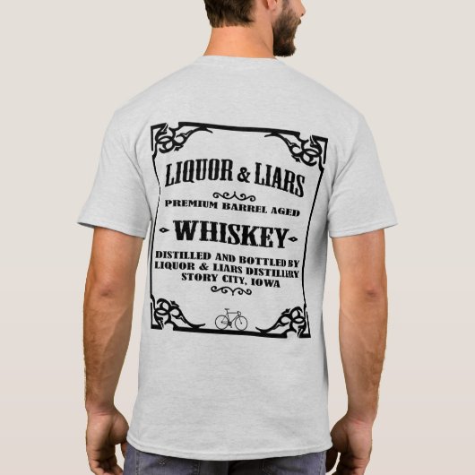 Liquor & Liars Two Sided Tshirt (Achterkant)