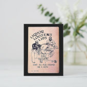 Liquor Loosens Lips Briefkaart (Staand voorkant)
