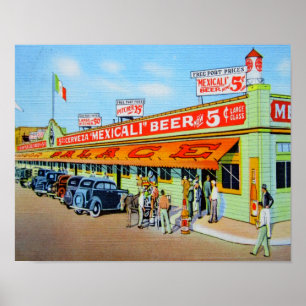 Liquor Palace Mexicali Cerveza Poster