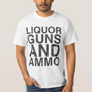 Liquor Pistolen & Ammo WHITE T-shirt