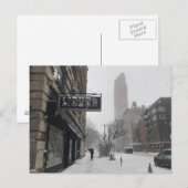 Liquor Store Columbus Avenue Winter Snowstorm NYC Briefkaart (Voorkant / Achterkant)
