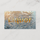 Liquor Store Modern Frosted Visitekaartje (Voorkant)