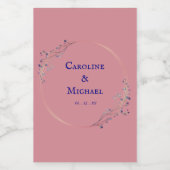 Liquor Wijn Bruiloft Mini Label Set Etiket (Enkel label)