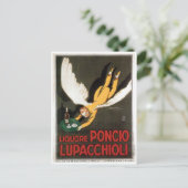 Liquore Poncio Lupacchioli  Drink en kunst Briefkaart (Staand voorkant)