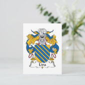 Lira Family Crest Briefkaart (Staand voorkant)
