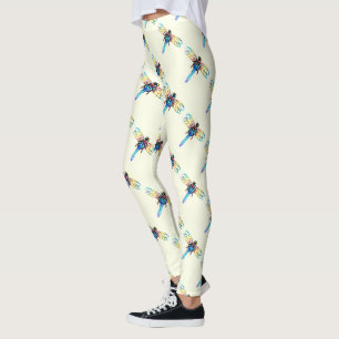liridderige libellen wit leggings