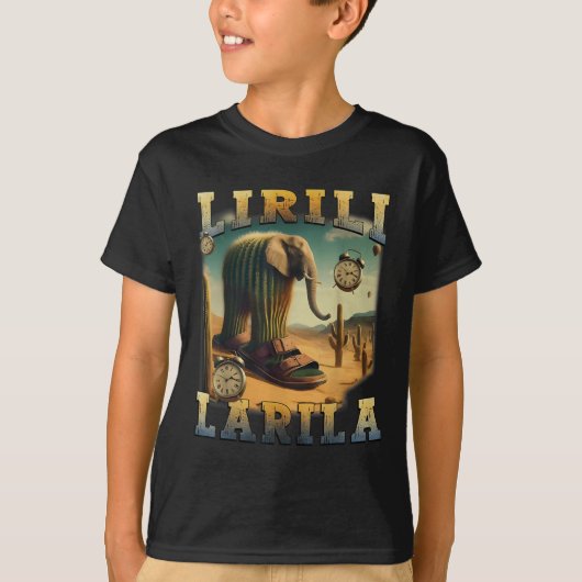 Lirili Larila Grappig Italiaans Brainrot Meme T-shirt (Voorkant)