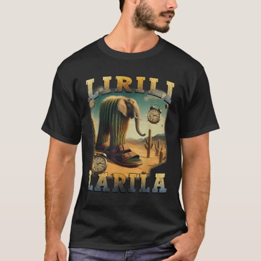 Lirili Larila Grappig Italiaans Brainrot Meme T-shirt (Voorkant)