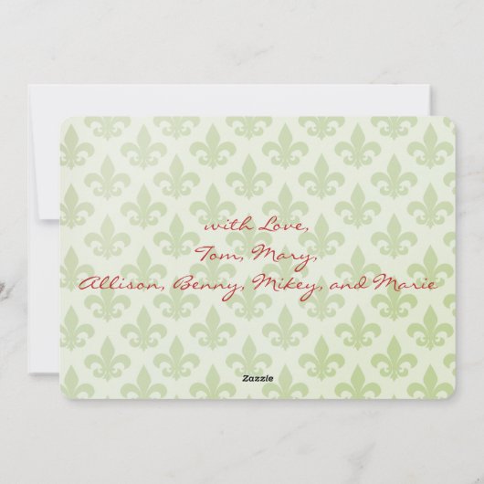 Lis Double Sided Multi Photo Card Feestdagenkaart (Achterkant)