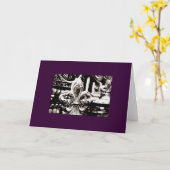Lis (Greeting Card) on Purple Kaart (Gele Bloem)