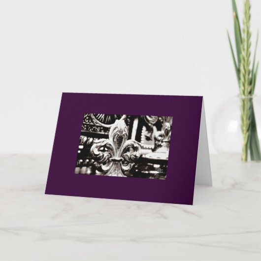 Lis (Greeting Card) on Purple Kaart (Voorkant)