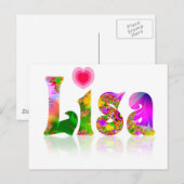 Lisa Briefkaart (Voorkant / Achterkant)