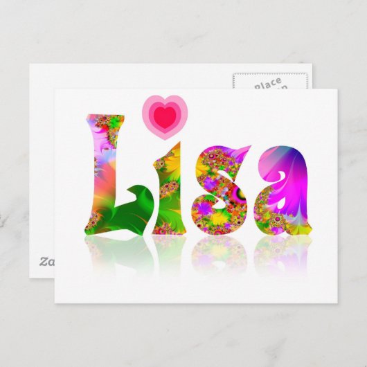 Lisa Briefkaart (Voorkant / Achterkant)