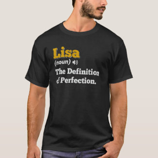 Lisa Cadeau Naam Gepersonaliseerde Verjaardag Naam T-shirt