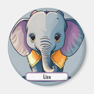 Lisa de Baby olifant, met aangepaste naadlijn. Magneet