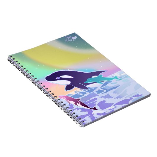 Lisa Frank inspireerde orka en dolfijn notitieboek (Rechterzijde)