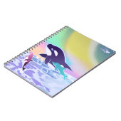 Lisa Frank inspireerde orka en dolfijn notitieboek (Linkerzijde)