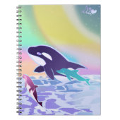 Lisa Frank inspireerde orka en dolfijn notitieboek (Voorkant)