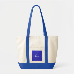 Lisa in blauw en wit III Tote Bag
