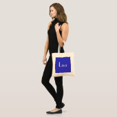 Lisa in blauw en wit III Tote Bag (Voorkant (model))
