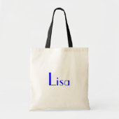Lisa in zwart-wit tote bag (Voorkant)