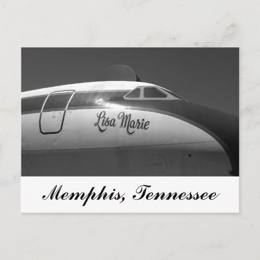 Lisa Marie Airplane Memphis Tennessee Briefkaart (Voorkant)