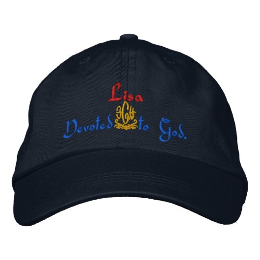 Lisa Name with German betekening Navy Pet (Voorkant)
