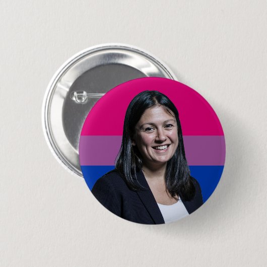 Lisa Nandy Bisexual Flag Badge Ronde Button 5,7 Cm (Voorkant /achterkant)