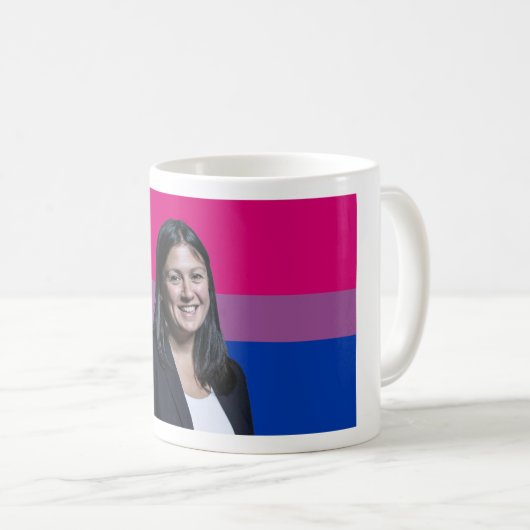 Lisa Nandy Bisexual Flag Mok (Voorkant rechts)