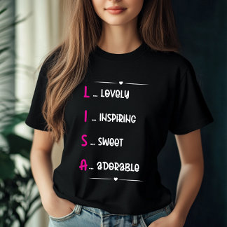 Lisa Personalized Name Design T-shirt