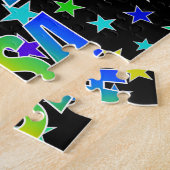 "LISA" Voornaam, geun "HAPPY BIRTHDAY" Legpuzzel (Zijkant)