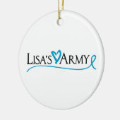 Lisa's Army Ornamanet Keramisch Ornament (Links)