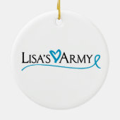 Lisa's Army Ornamanet Keramisch Ornament (Achterkant)