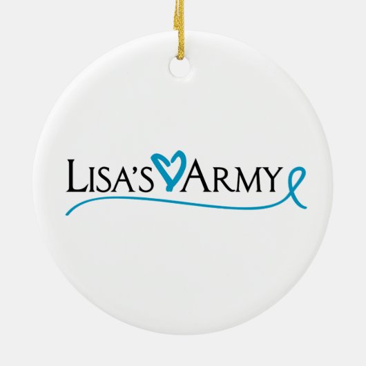 Lisa's Army Ornamanet Keramisch Ornament (Achterkant)