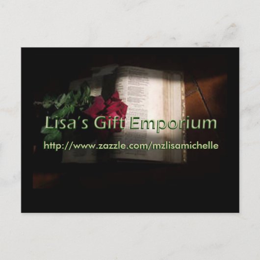 Lisa's Briefkaart van het Gift Emporium (Voorkant)