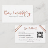 Lisa's Embroidery | Niet bewerkbare Sjabloon Visitekaartje (Voorkant / Achterkant)