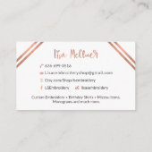 Lisa's Embroidery Visitekaartje (Achterkant)