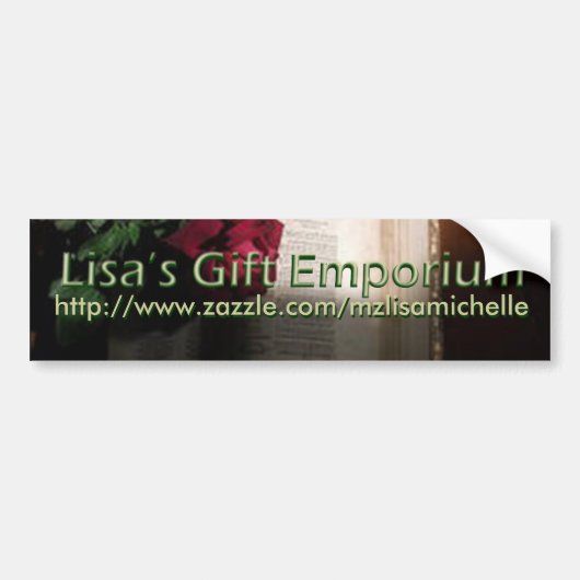 Lisa's Gift Emporium Bumpersticker (Voorkant)