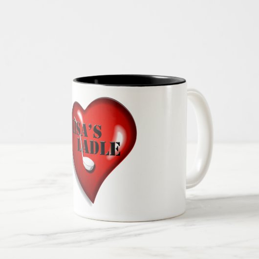 Lisa's Ladle-mok Tweekleurige Koffiemok (Voorkant rechts)