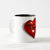 Lisa's Ladle-mok Tweekleurige Koffiemok (Voorkant links)