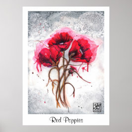 Lisa's Red Poppies Print
