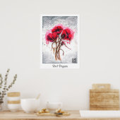 Lisa's Red Poppies Print (Keuken)