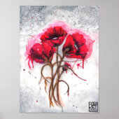 Lisa's Rode Klaprozen Poster (Voorkant)