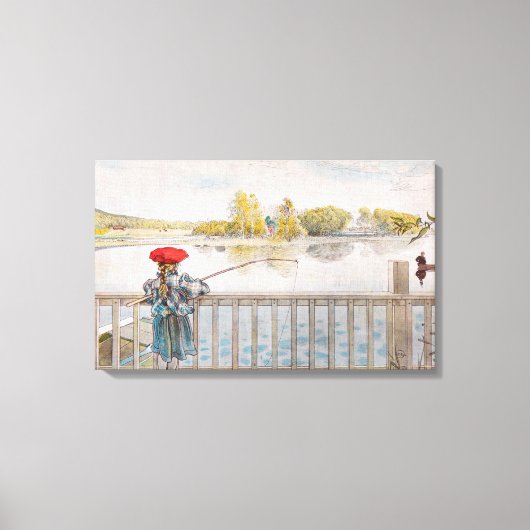 Lisbet Gevist door Carl Larsson,  Fine Art Canvas Afdruk (Voorkant)
