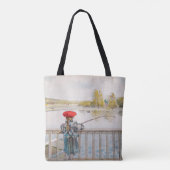 Lisbet Gevist door Carl Larsson,  Fine Art Tote Bag (Achterkant)