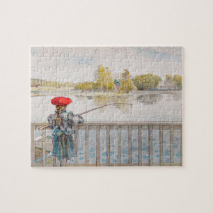 Lisbet Vissen door Carl Larsson, Vintage Fine Art Legpuzzel