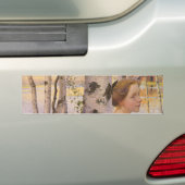 Lisbeth bij de Birch Grove (prachtig jong meisje) Bumpersticker (Op auto)
